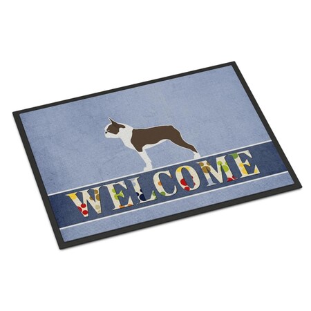 Carolines Treasures 24 x 36 in. Boston Terrier Welcome Indoor or Outdoor Mat BB5548JMAT